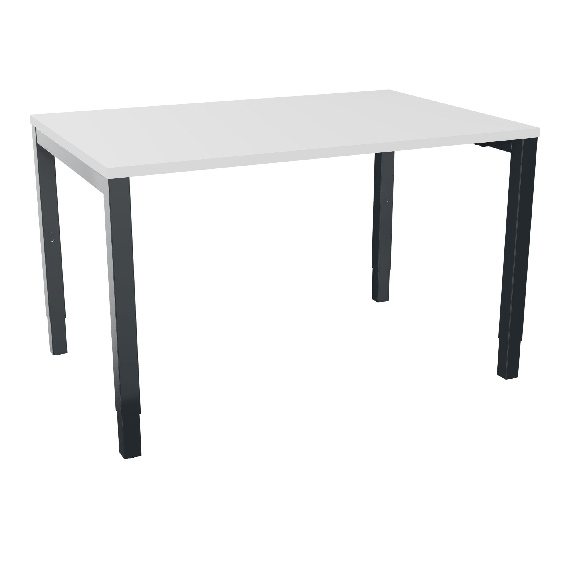 Bureau rectangle Arial - Plateau mélaminé blanc neige