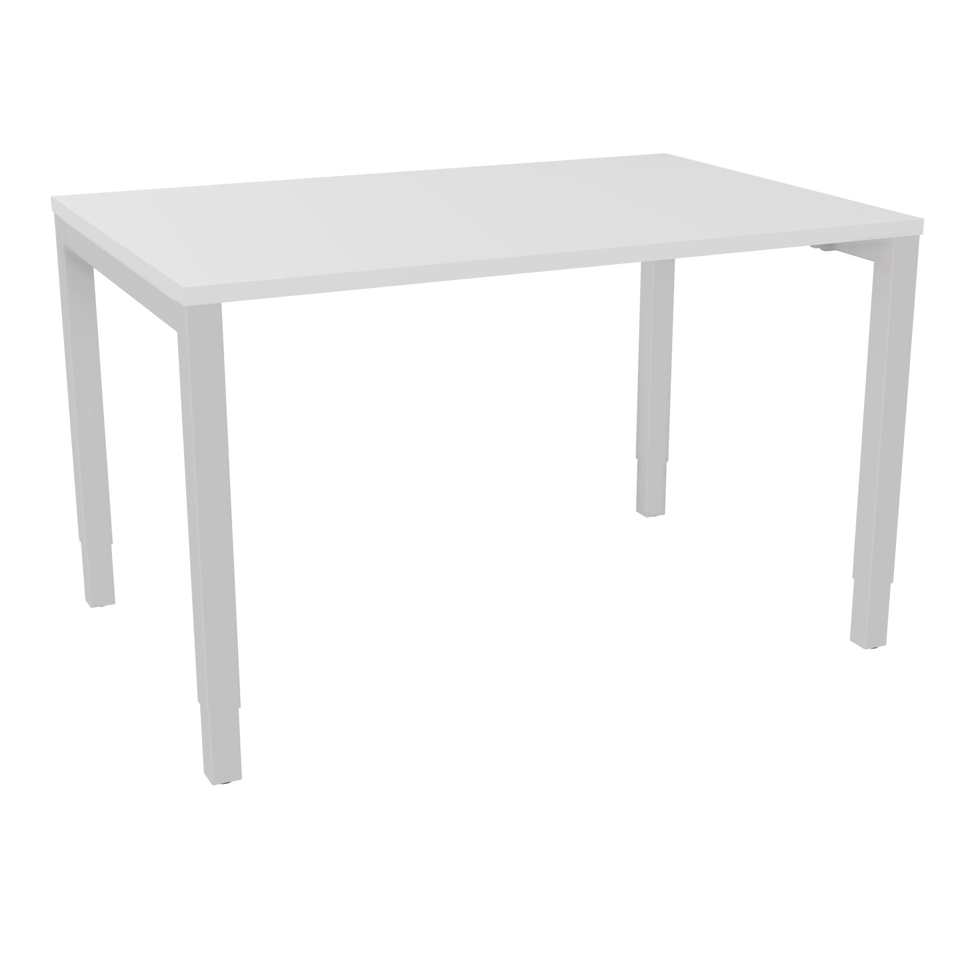 Bureau rectangle Arial - Plateau mélaminé blanc neige