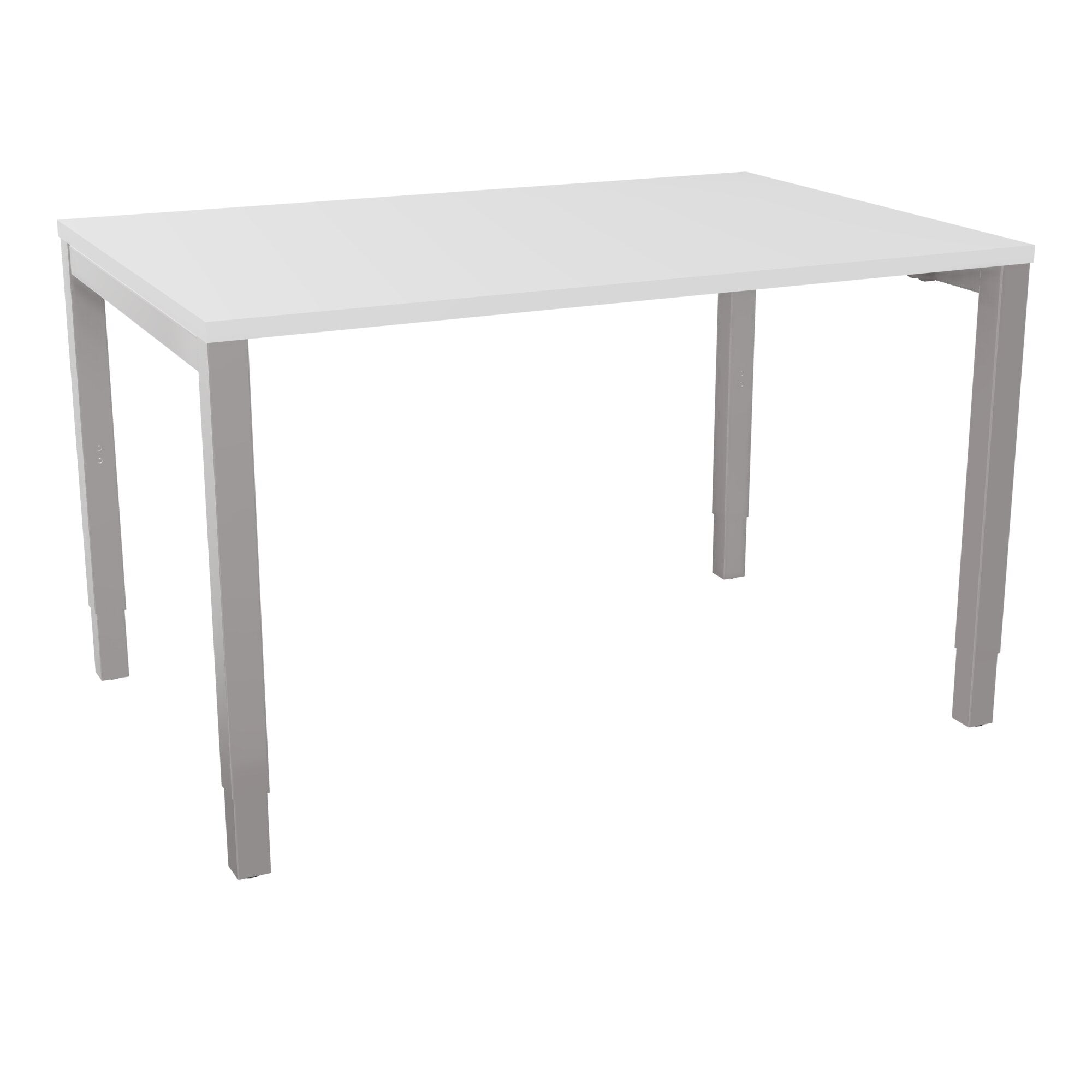 Bureau rectangle Arial - Plateau mélaminé blanc neige