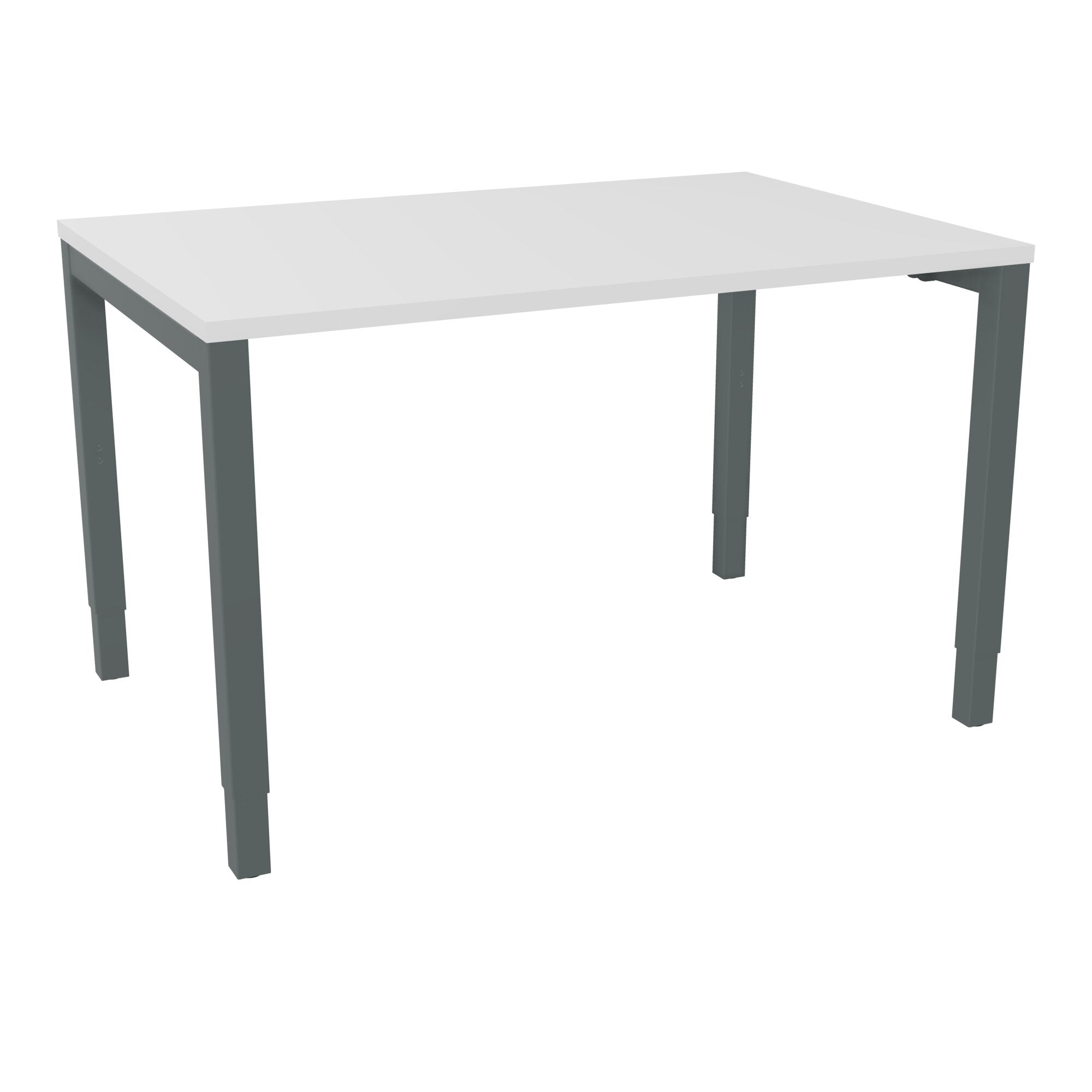 Bureau rectangle Arial - Plateau mélaminé blanc neige