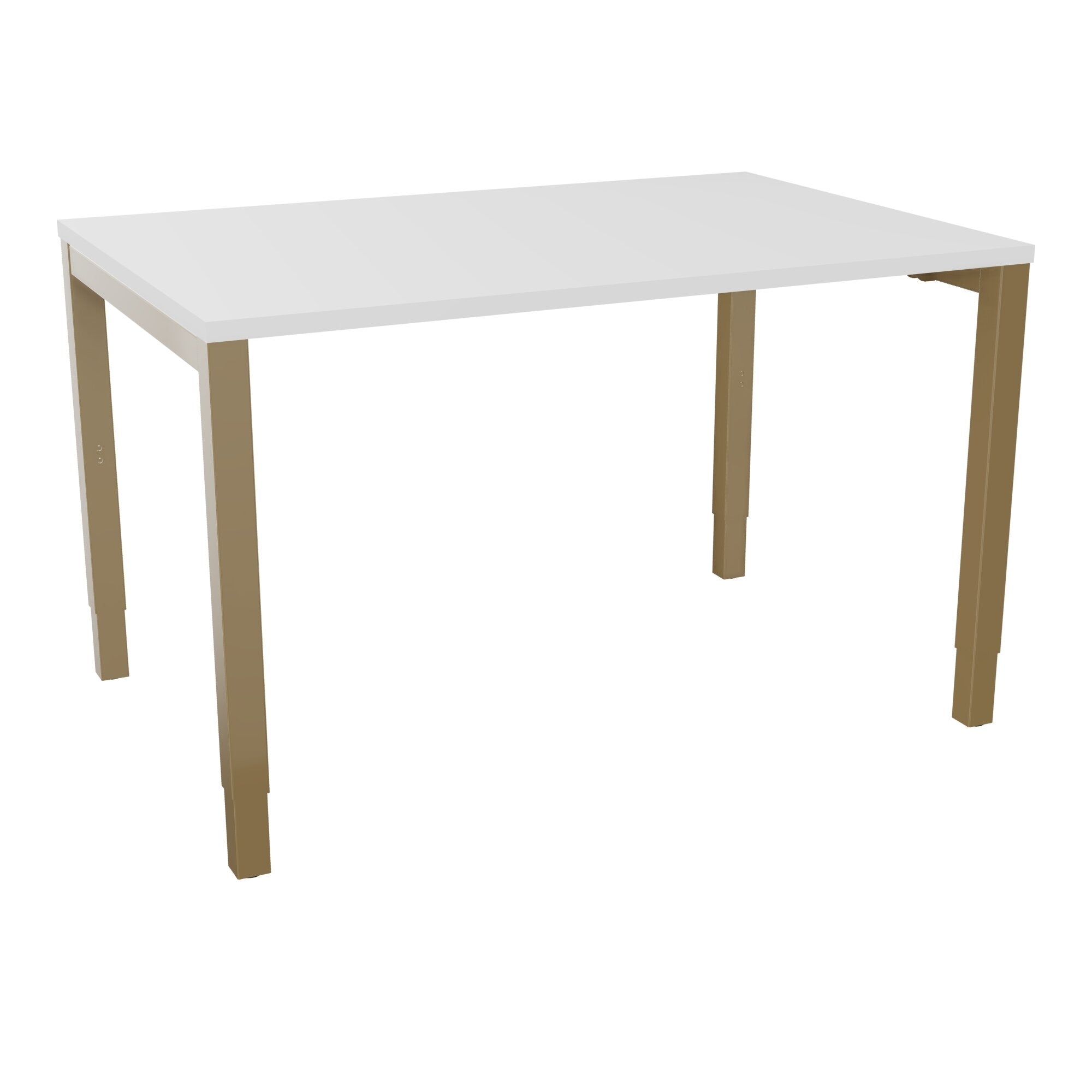 Bureau rectangle Arial - Plateau mélaminé blanc neige