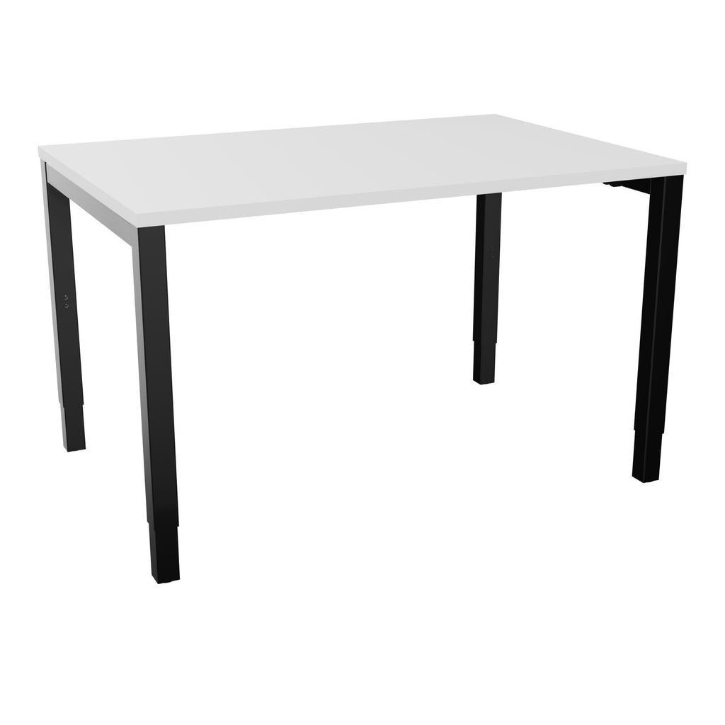 Bureau rectangle Arial - Plateau mélaminé blanc neige