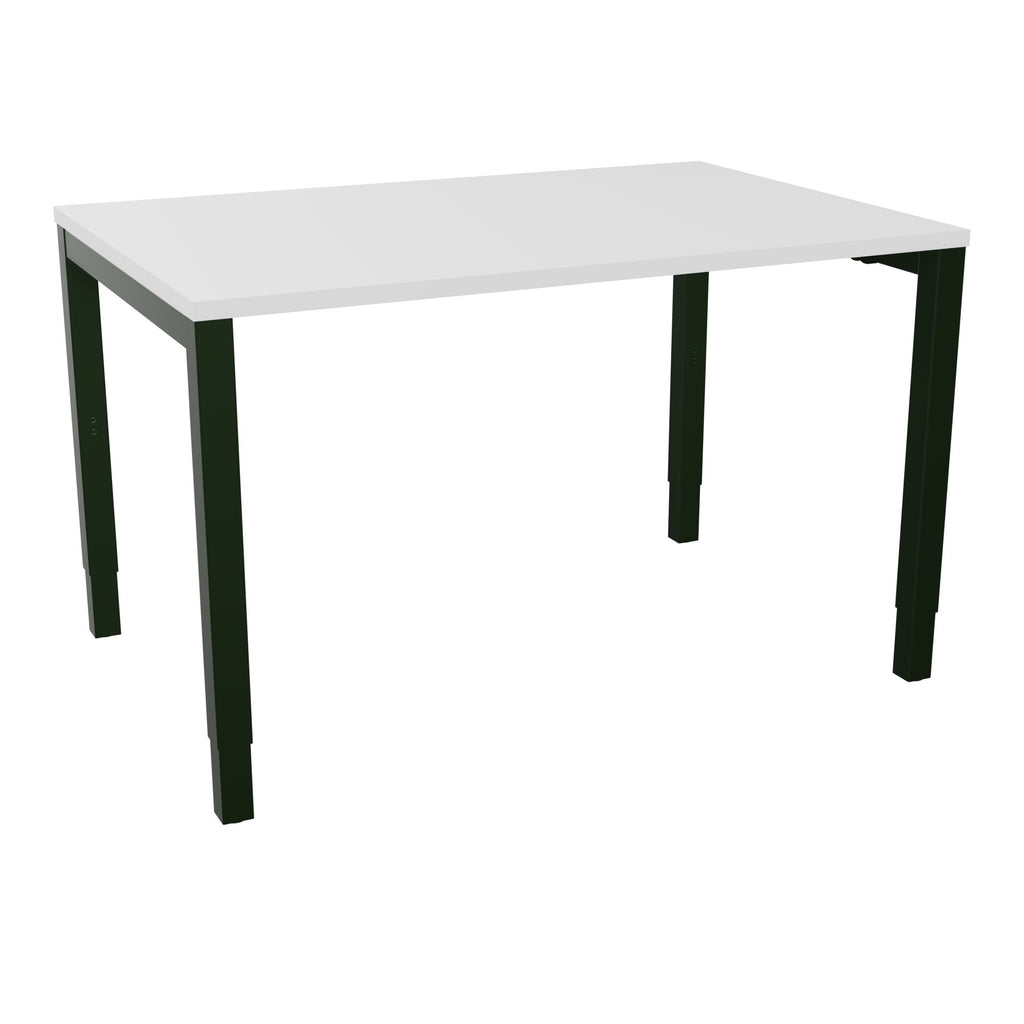 Bureau rectangle Arial - Plateau mélaminé blanc neige