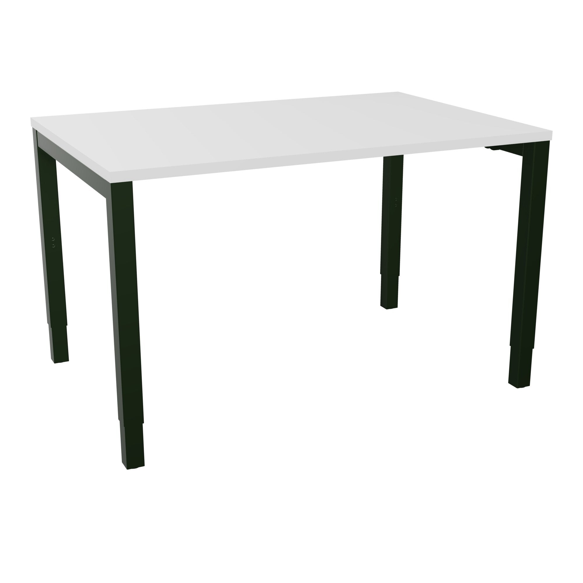 Bureau rectangle Arial - Plateau mélaminé blanc neige