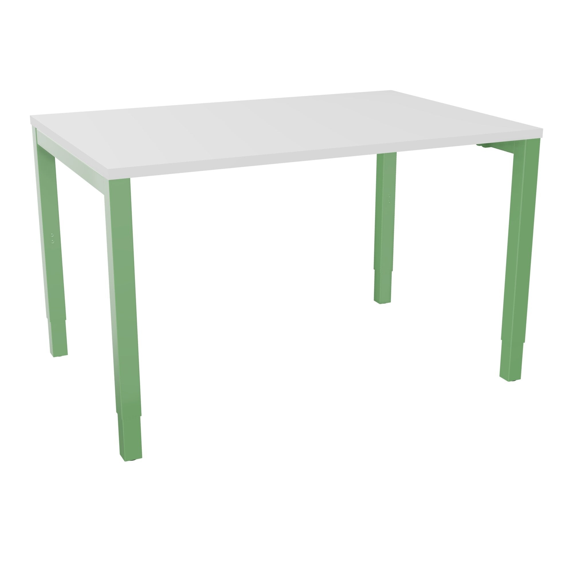 Bureau rectangle Arial - Plateau mélaminé blanc neige