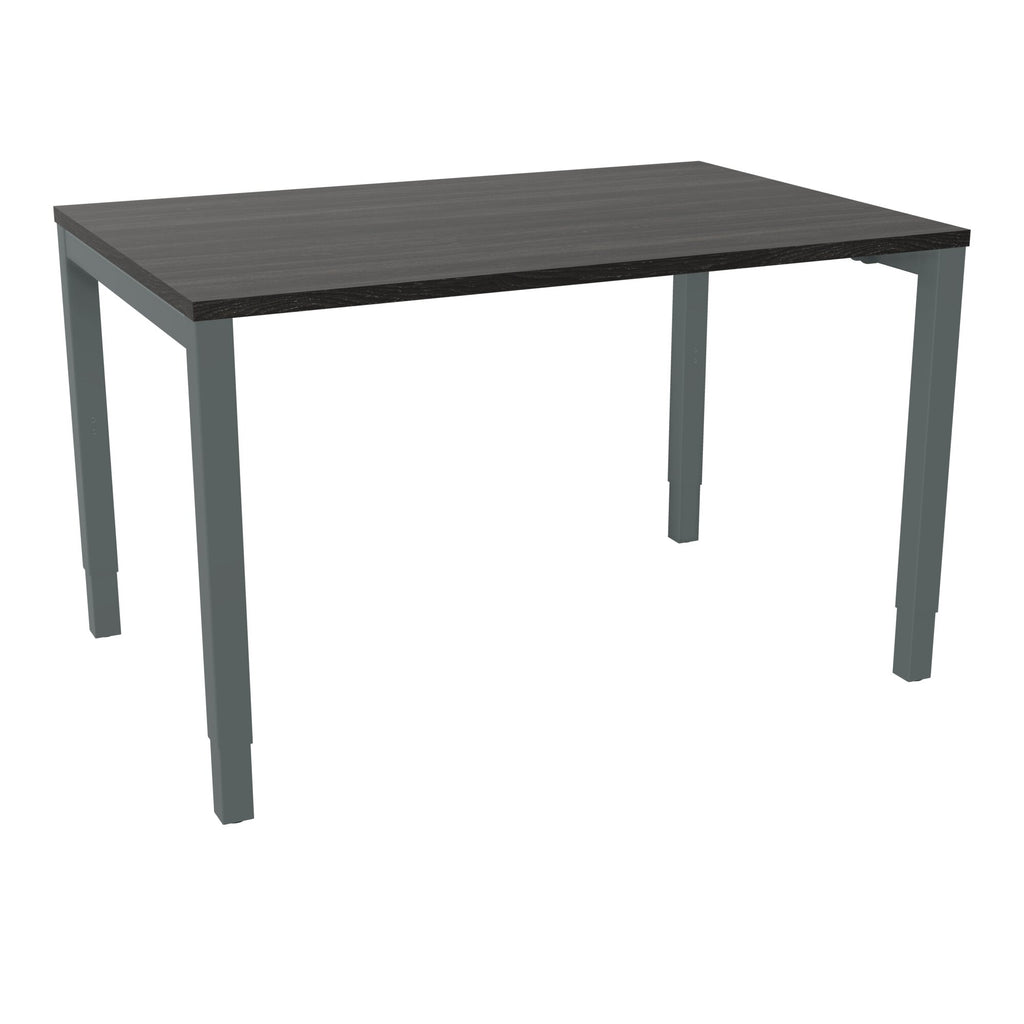 Bureau rectangle Arial - Plateau mélaminé chêne café