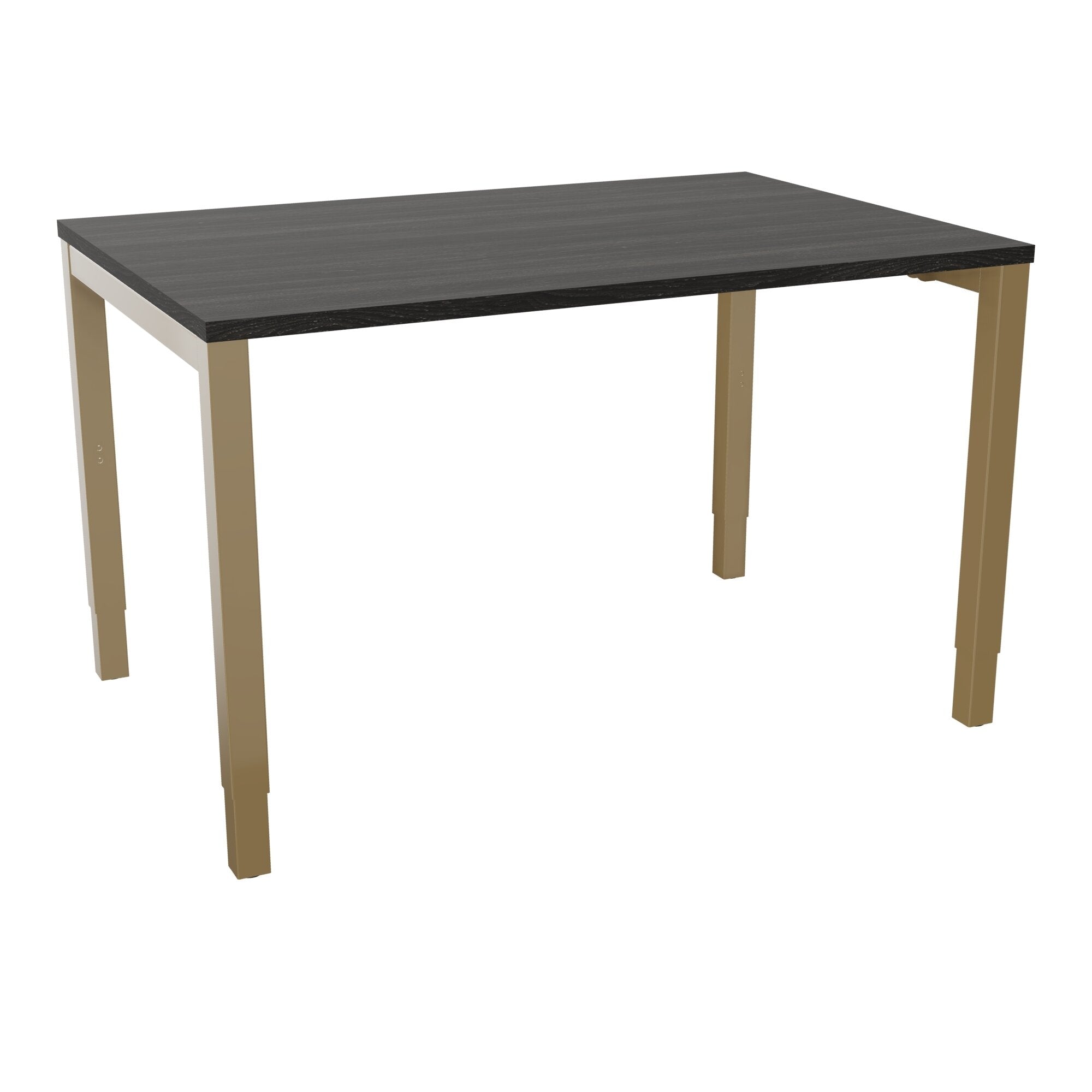 Bureau rectangle Arial - Plateau mélaminé chêne café