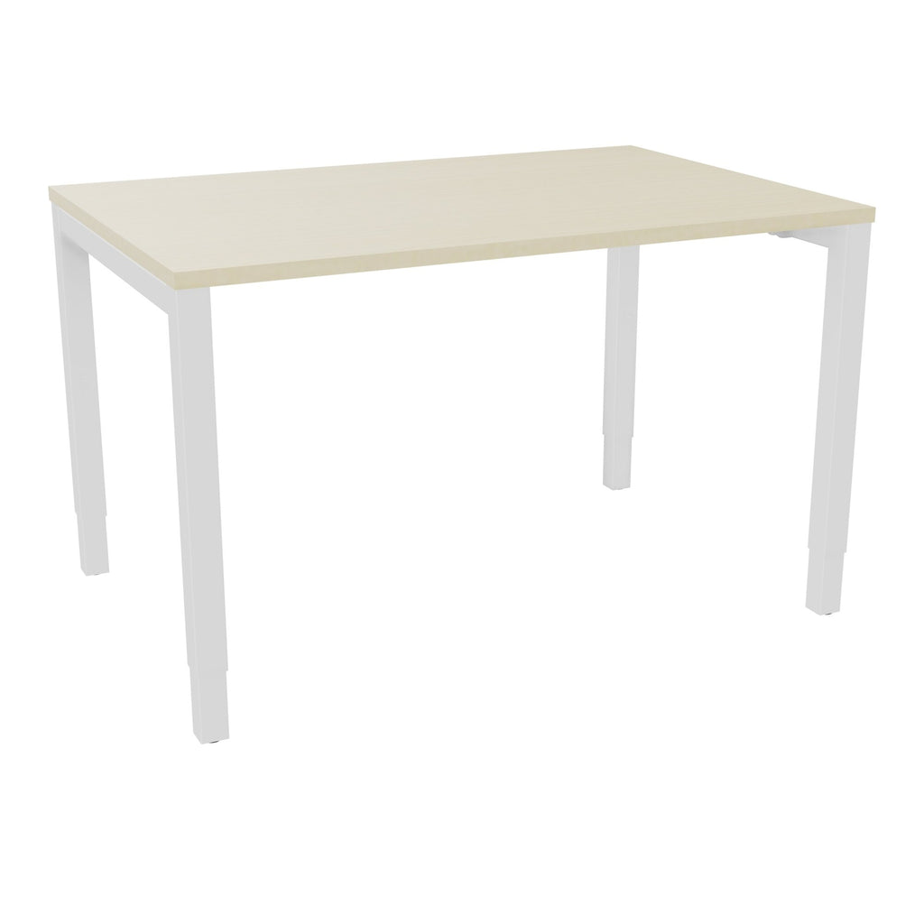 Bureau rectangle Arial - Plateau mélaminé érable blanc