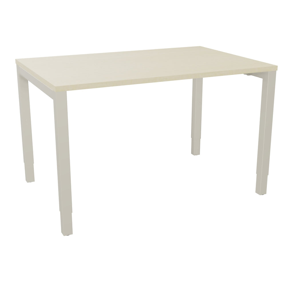 Bureau rectangle Arial - Plateau mélaminé érable blanc