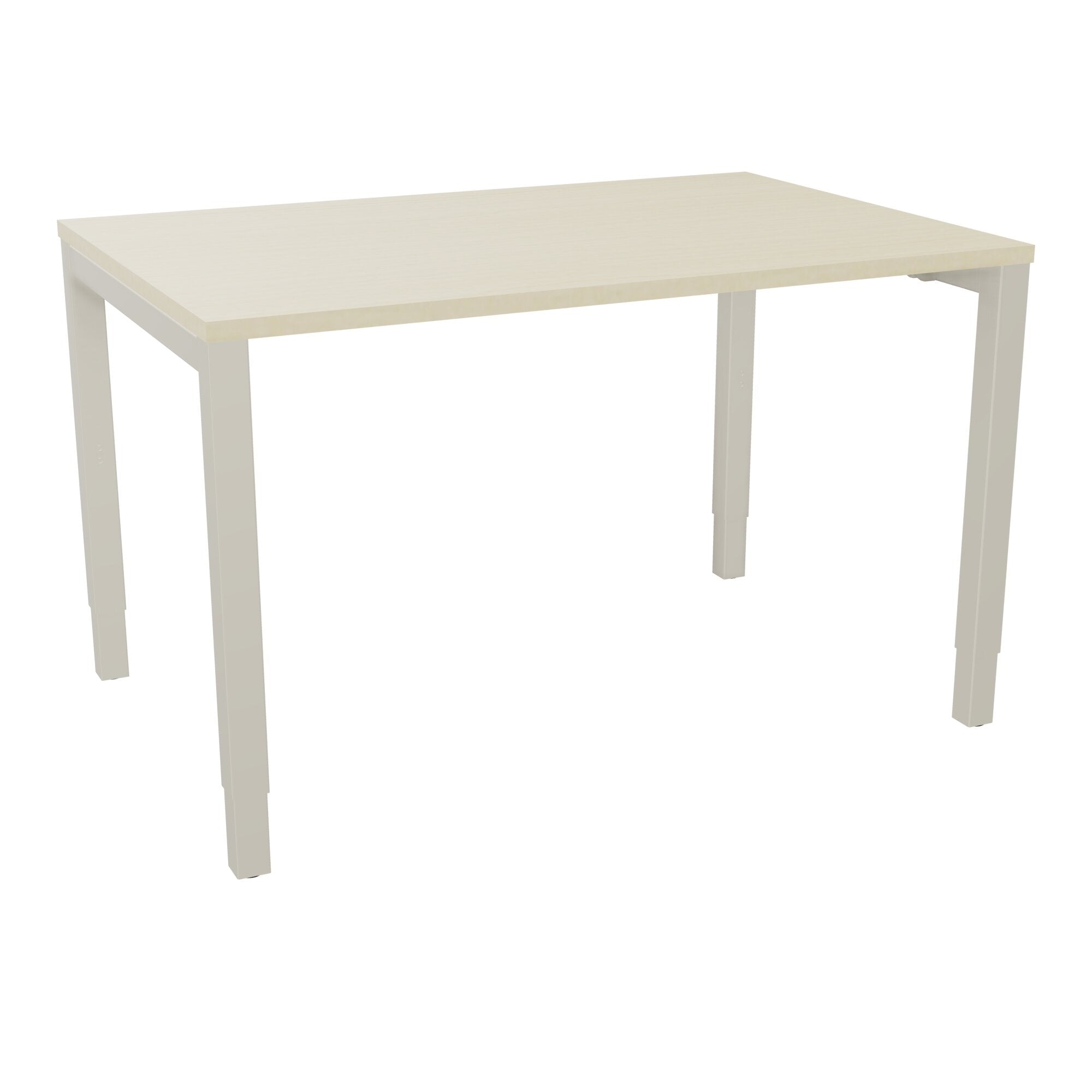 Bureau rectangle Arial - Plateau mélaminé érable blanc