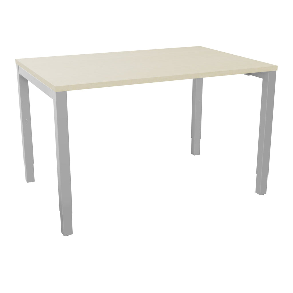 Bureau rectangle Arial - Plateau mélaminé érable blanc