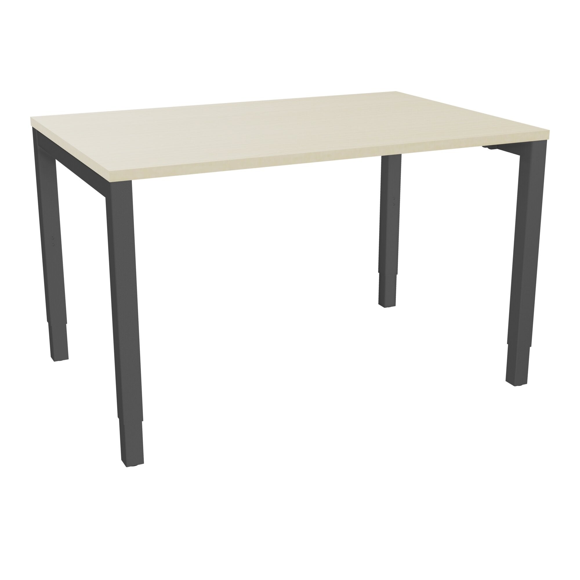 Bureau rectangle Arial - Plateau mélaminé érable blanc