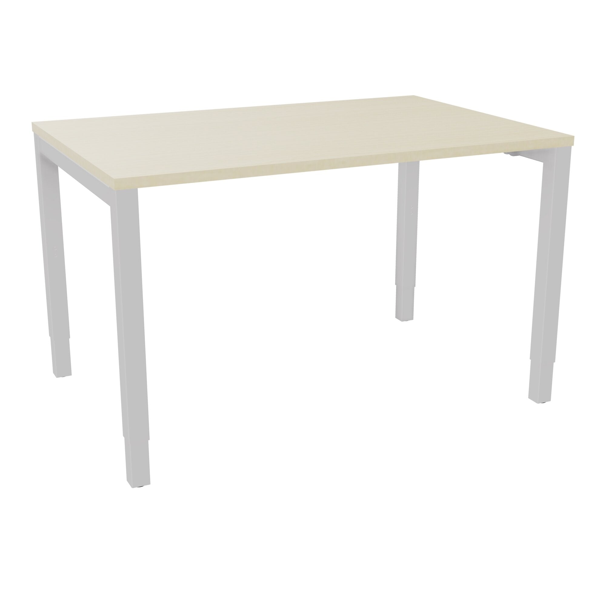 Bureau rectangle Arial - Plateau mélaminé érable blanc