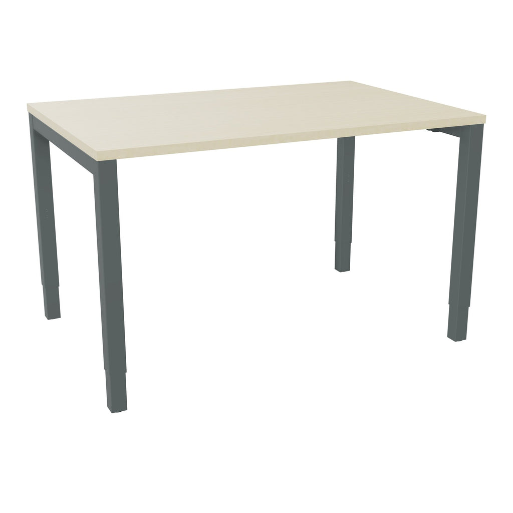 Bureau rectangle Arial - Plateau mélaminé érable blanc