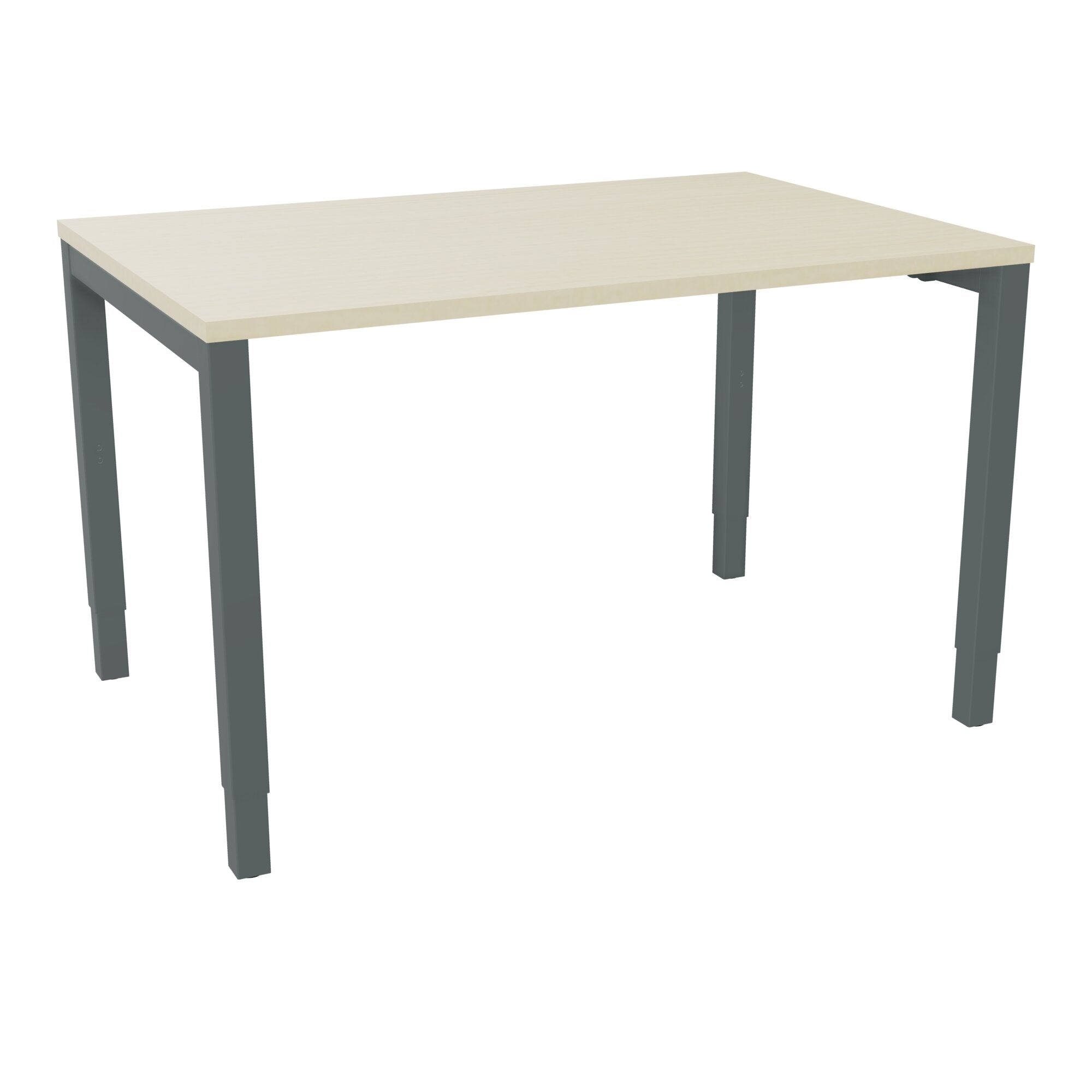 Bureau rectangle Arial - Plateau mélaminé érable blanc