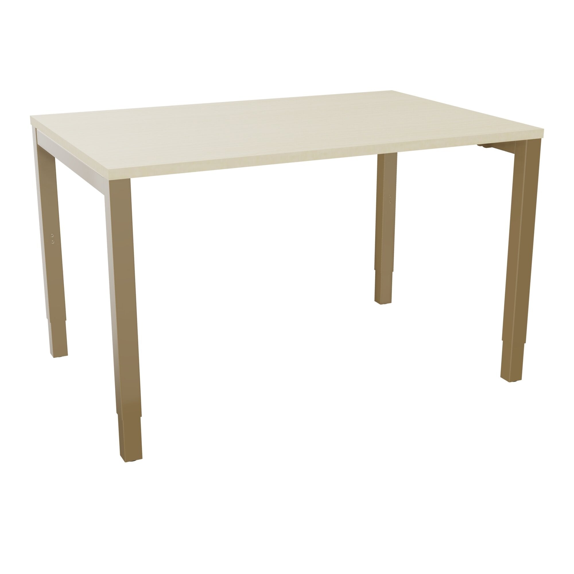 Bureau rectangle Arial - Plateau mélaminé érable blanc