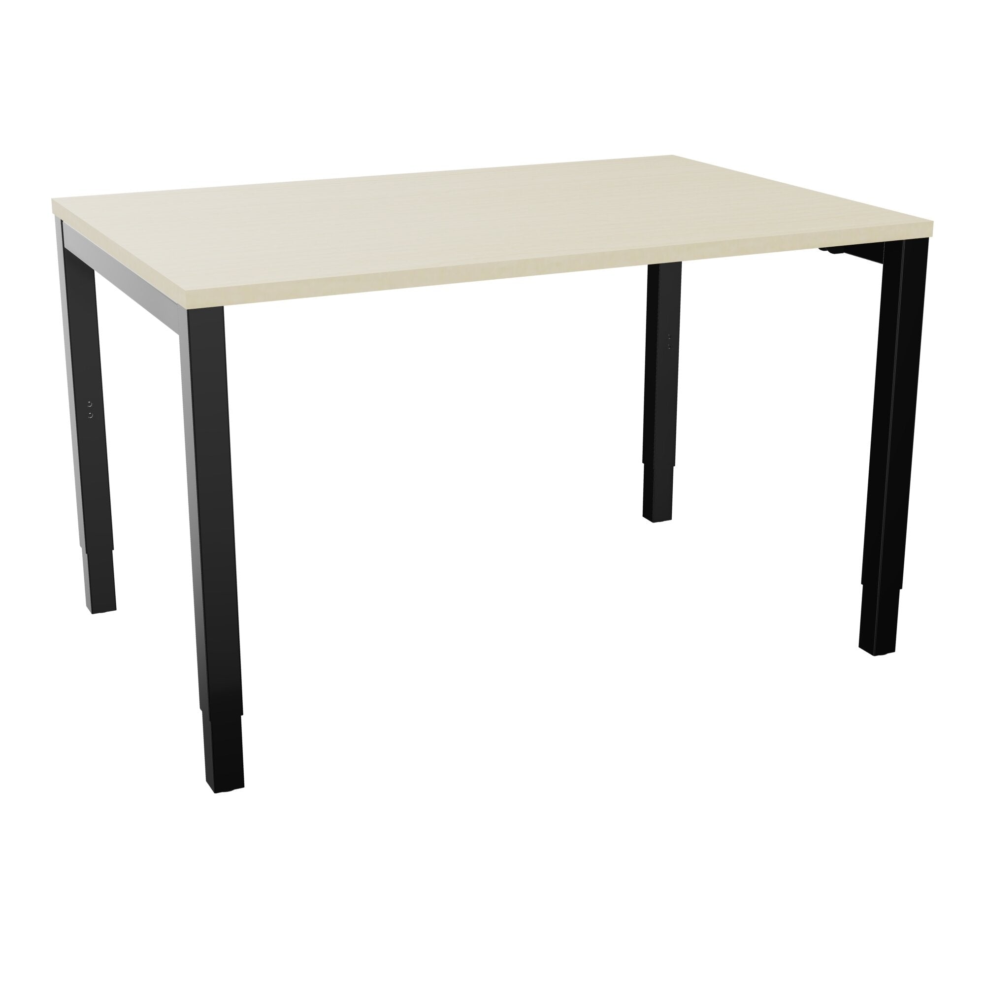 Bureau rectangle Arial - Plateau mélaminé érable blanc