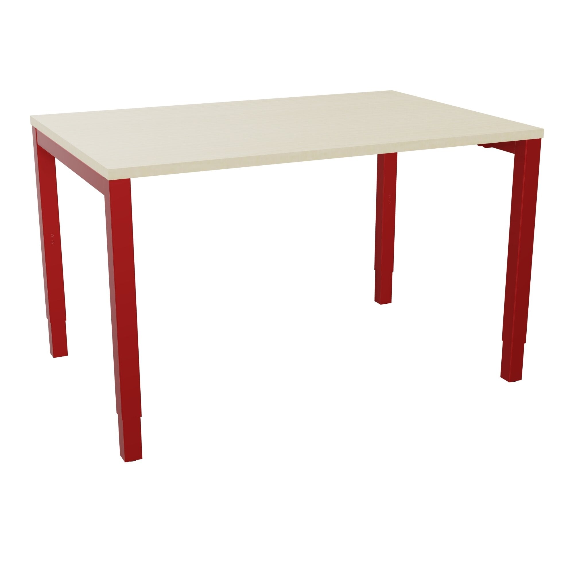 Bureau rectangle Arial - Plateau mélaminé érable blanc