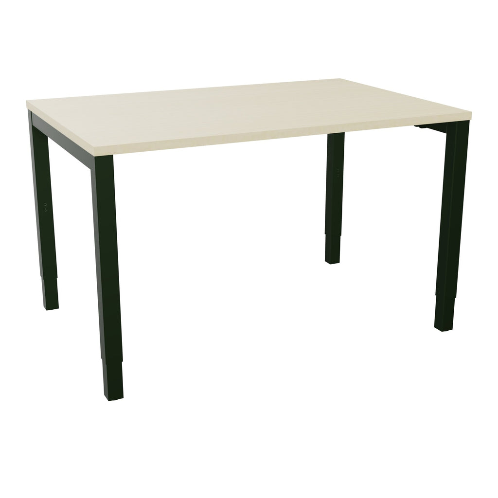 Bureau rectangle Arial - Plateau mélaminé érable blanc