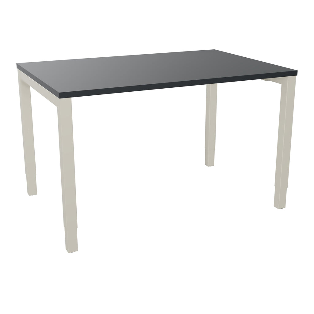 Bureau rectangle Arial - Plateau mélaminé noir velours