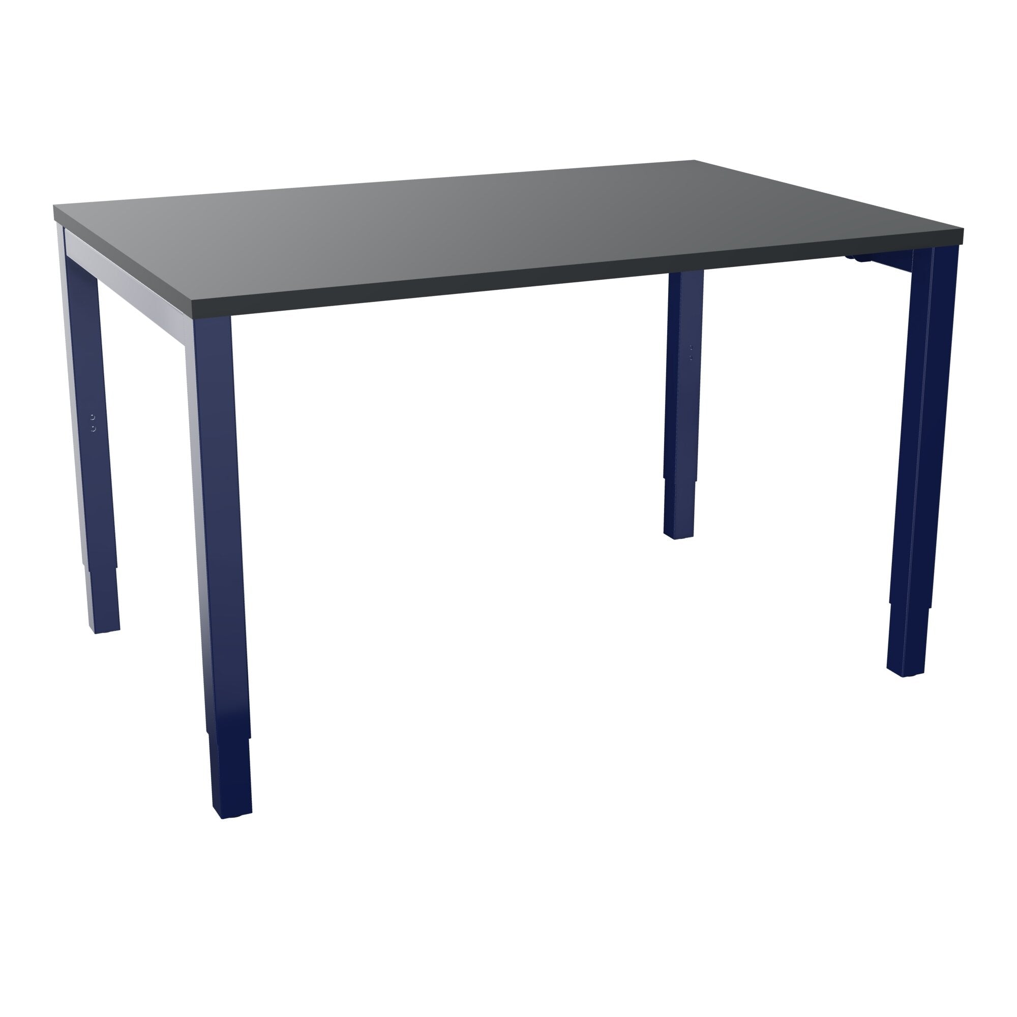 Bureau rectangle Arial - Plateau mélaminé noir velours