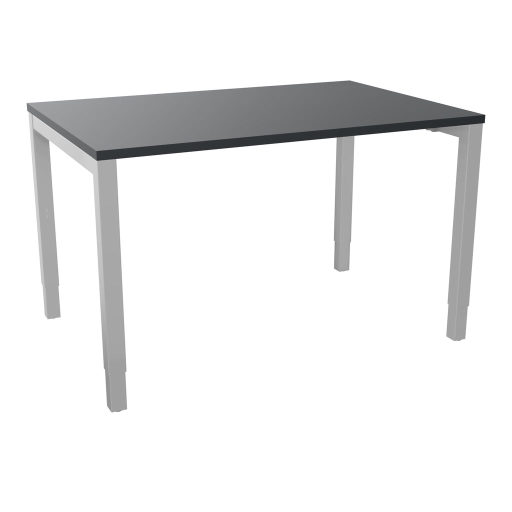 Bureau rectangle Arial - Plateau mélaminé noir velours