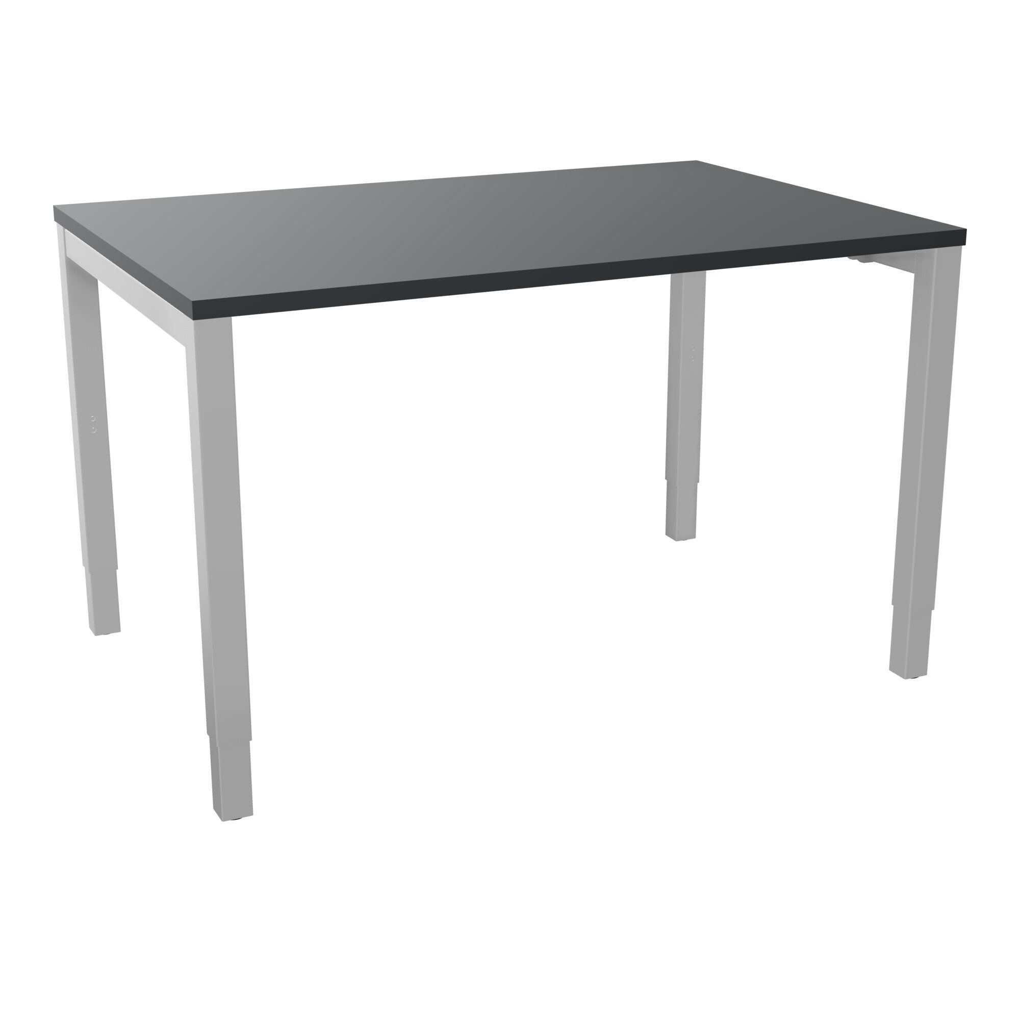 Bureau rectangle Arial - Plateau mélaminé noir velours