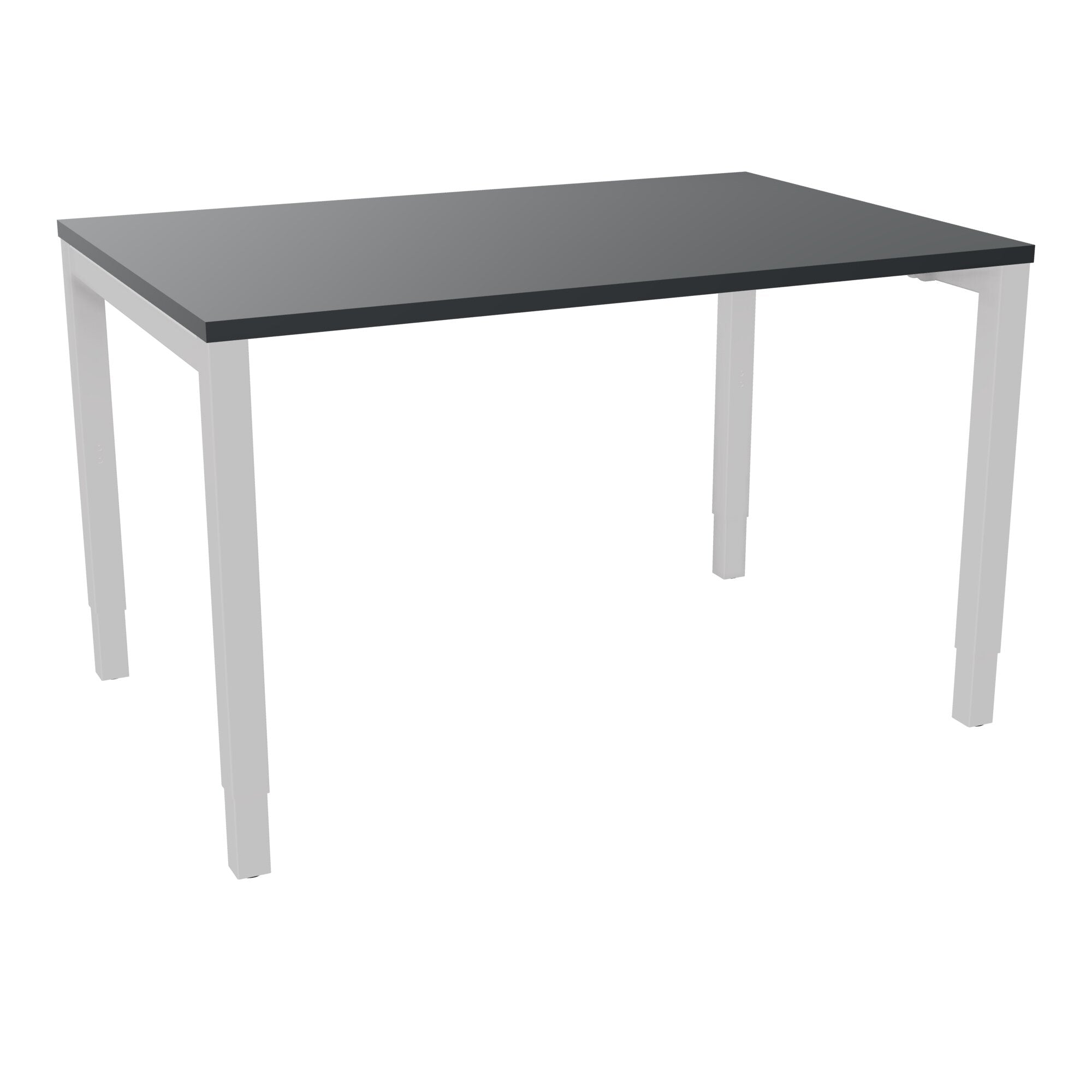 Bureau rectangle Arial - Plateau mélaminé noir velours