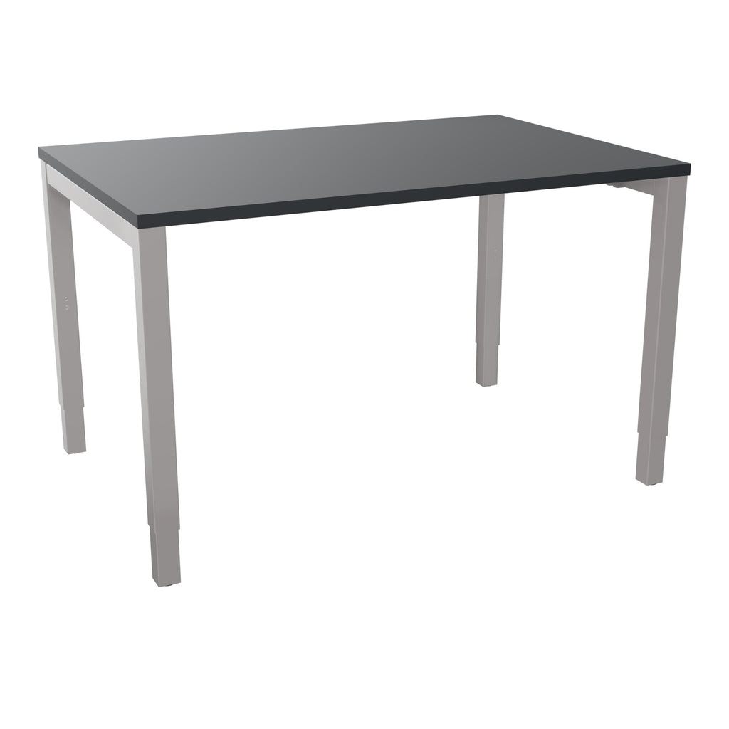 Bureau rectangle Arial - Plateau mélaminé noir velours