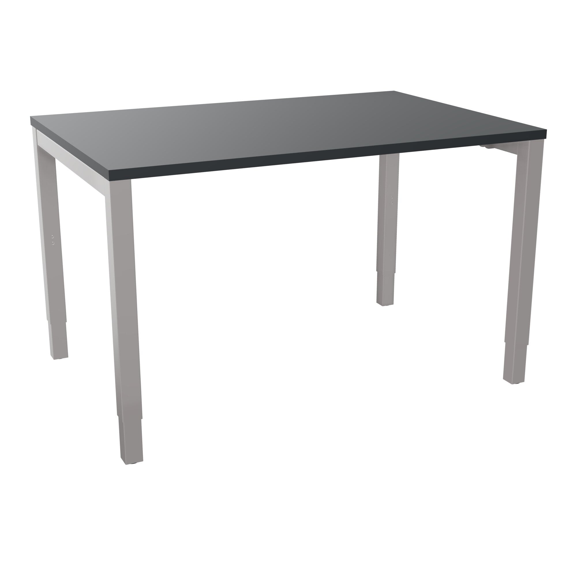 Bureau rectangle Arial - Plateau mélaminé noir velours