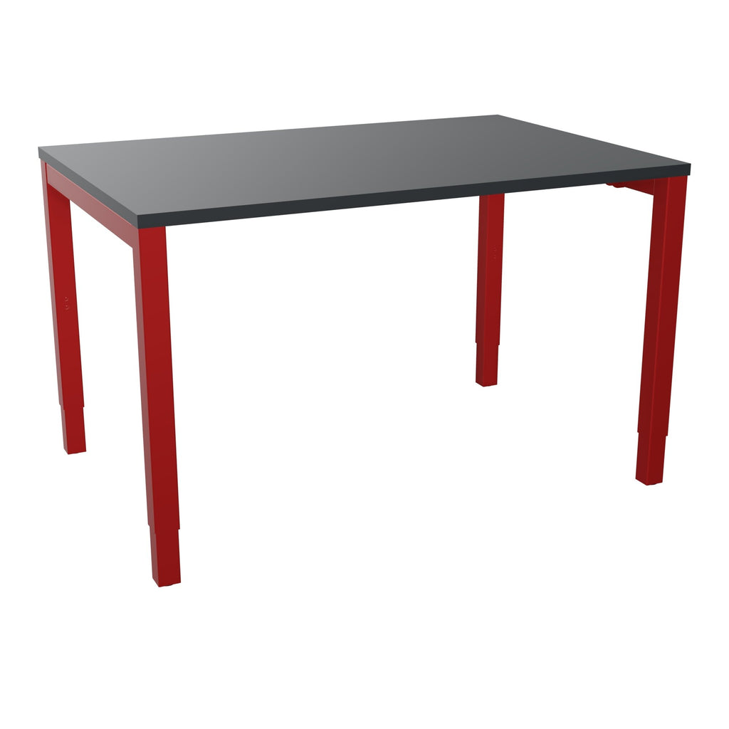 Bureau rectangle Arial - Plateau mélaminé noir velours