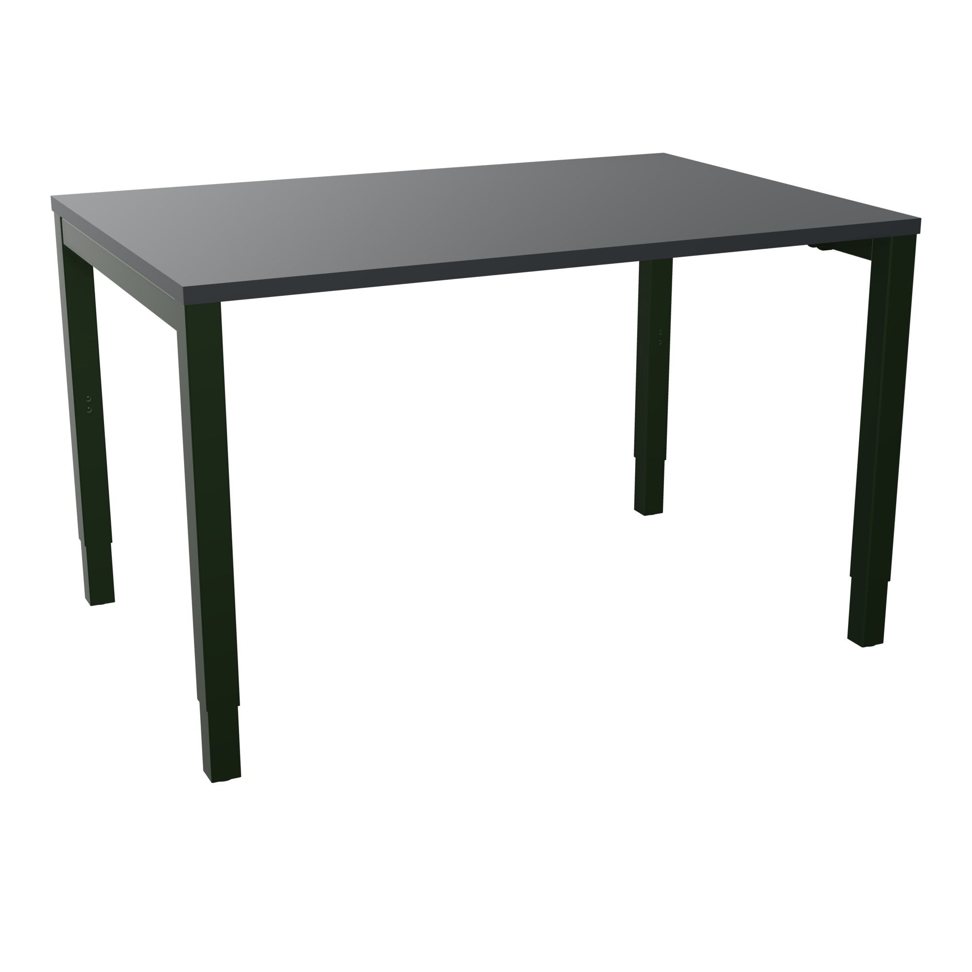 Bureau rectangle Arial - Plateau mélaminé noir velours