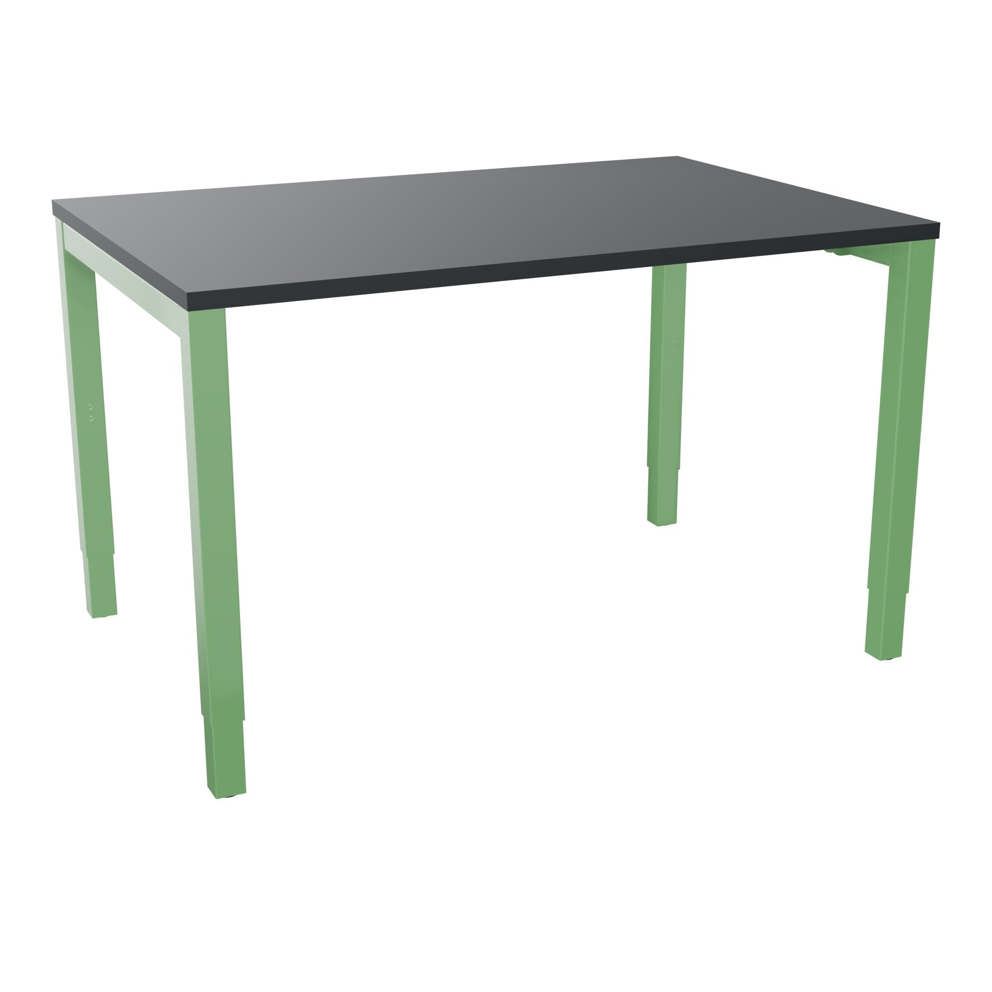 Bureau rectangle Arial - Plateau mélaminé noir velours