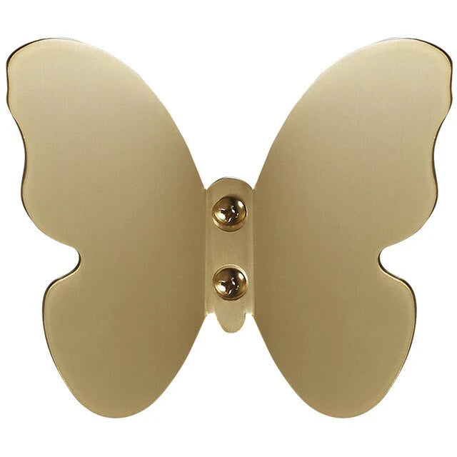 Crochet porte manteau papillon doré