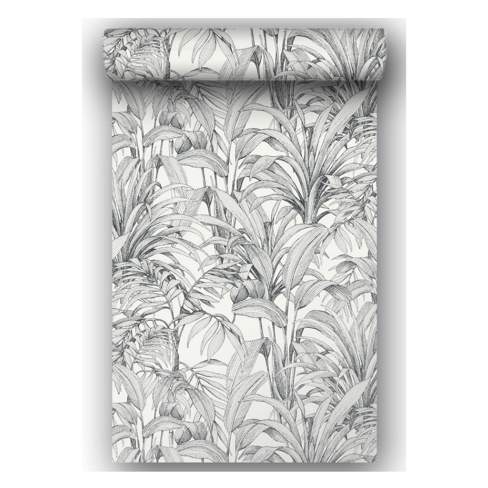 Papier peint intissé Aliare noir et blanc