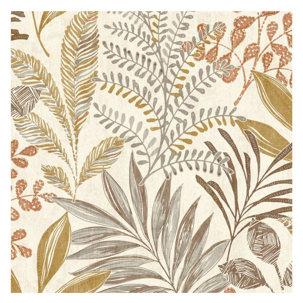 Papier peint intissé Kara moutarde