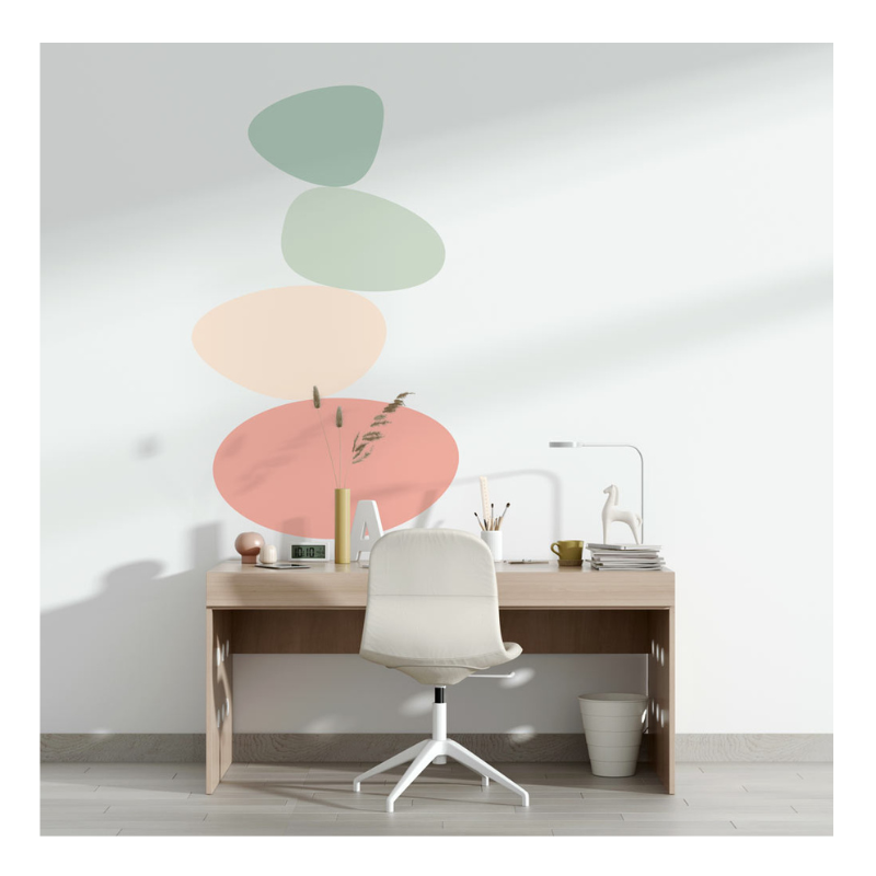 Sticker galets pastel