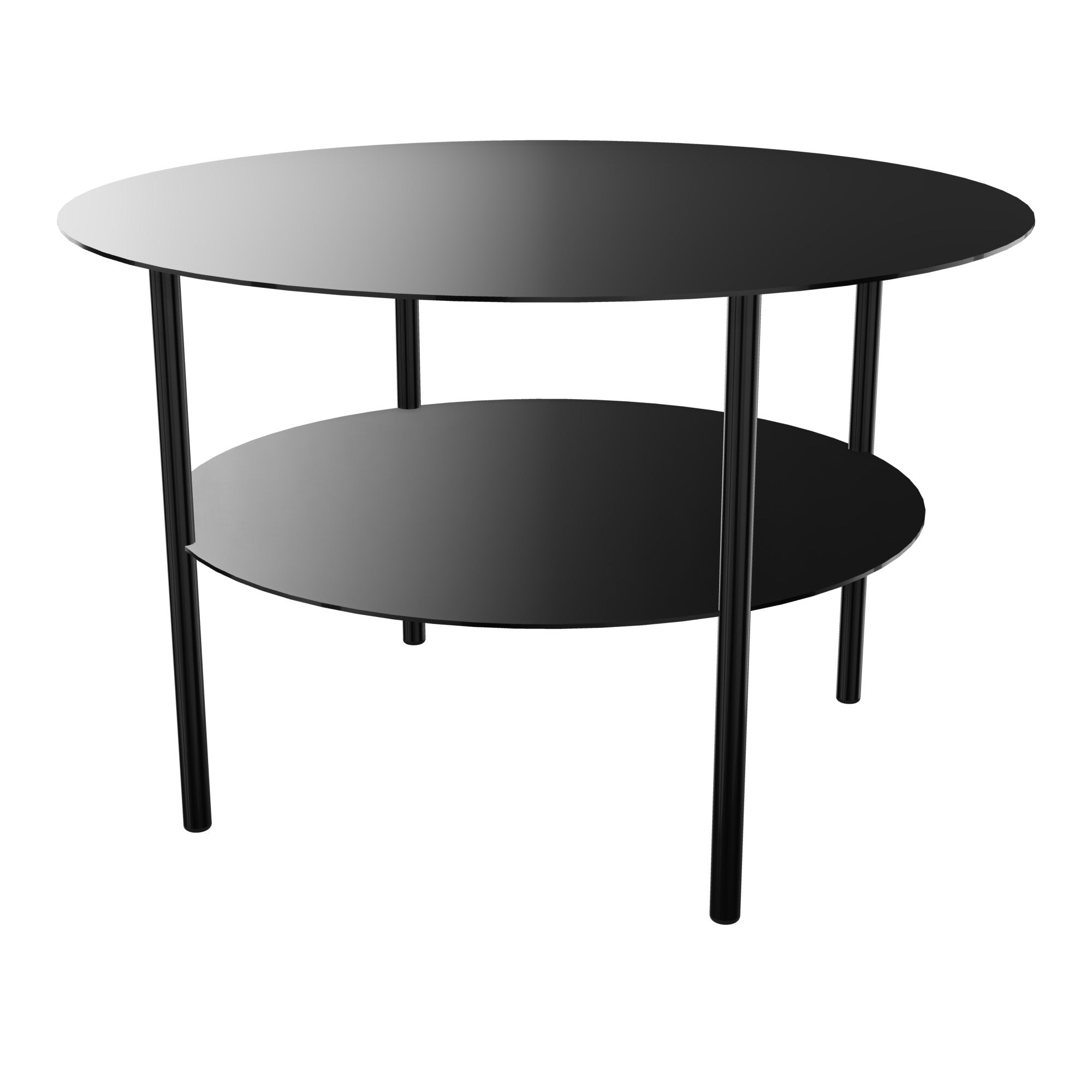 Table basse ronde métallique Zélie D.67 x H.43 cm