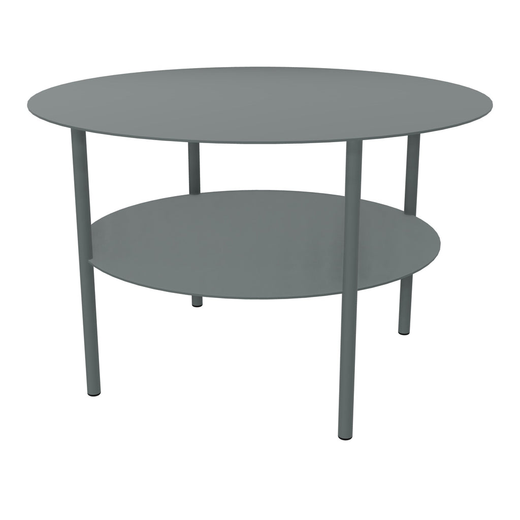 Table basse ronde métallique Zélie D.67 x H.43 cm