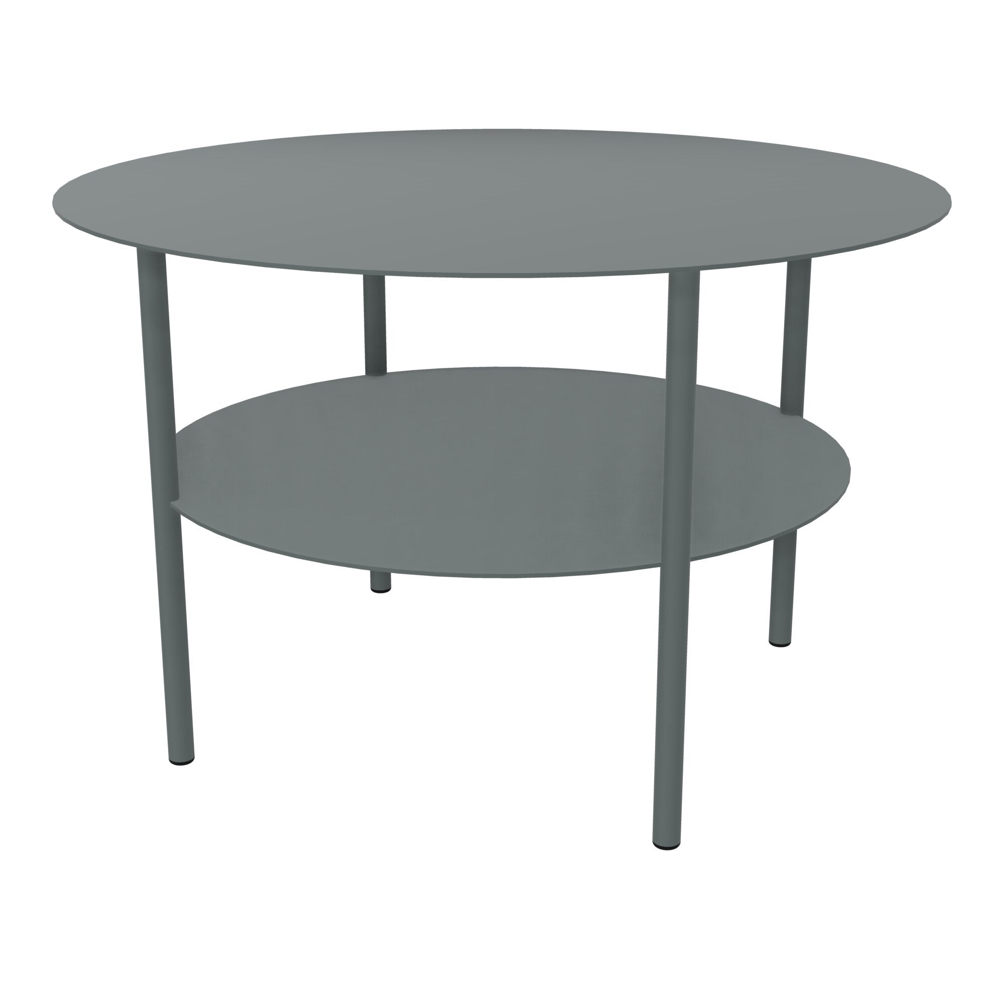 Table basse ronde métallique Zélie D.67 x H.43 cm