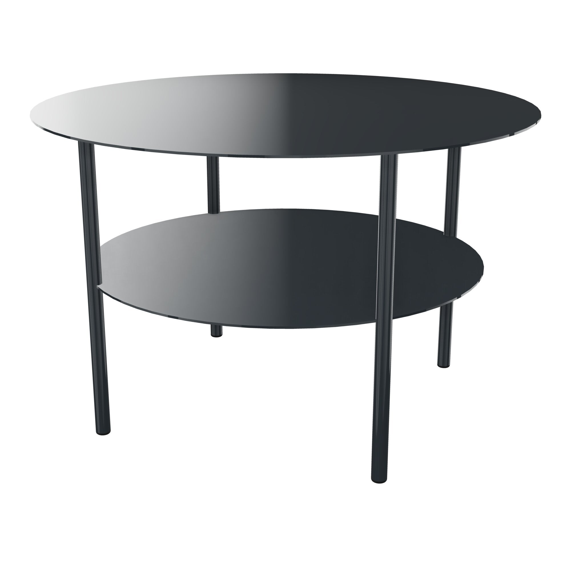 Table basse ronde métallique Zélie D.67 x H.43 cm