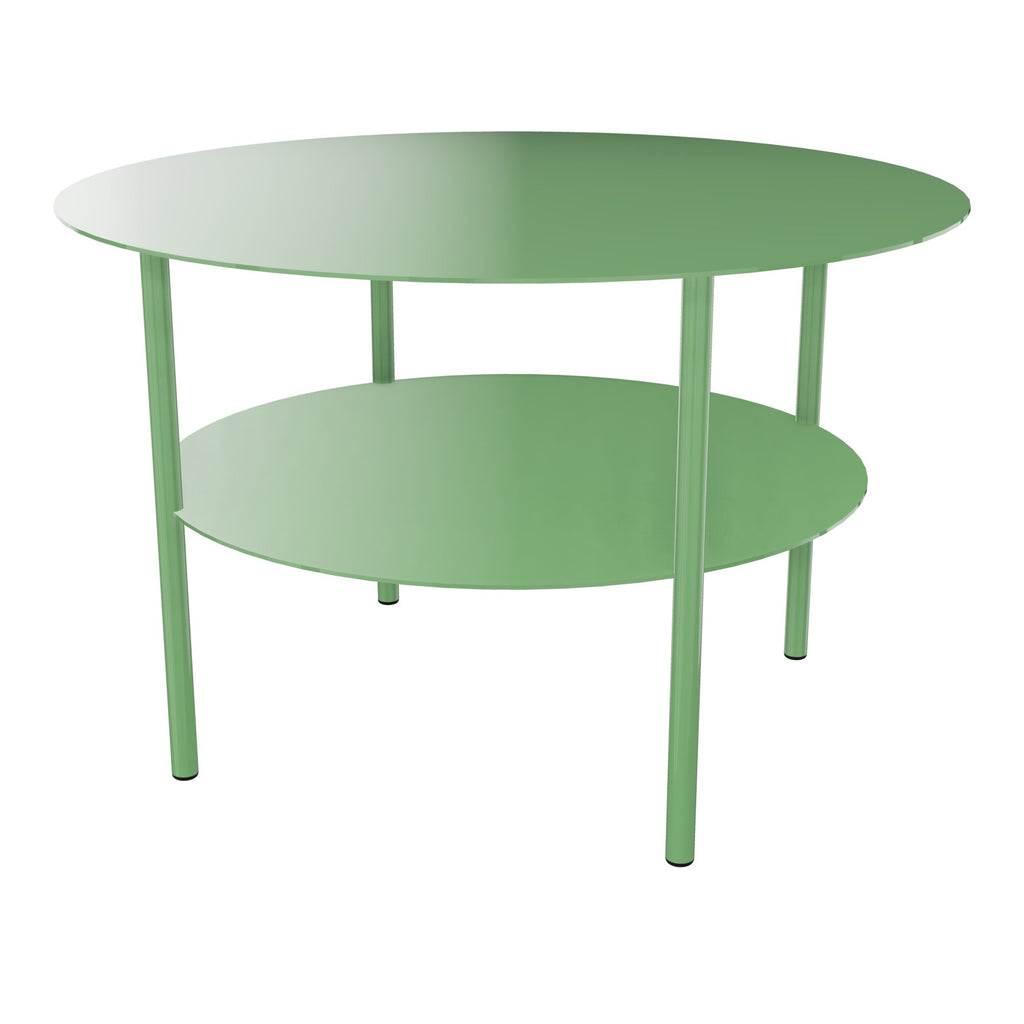 Table basse ronde métallique Zélie D.67 x H.43 cm