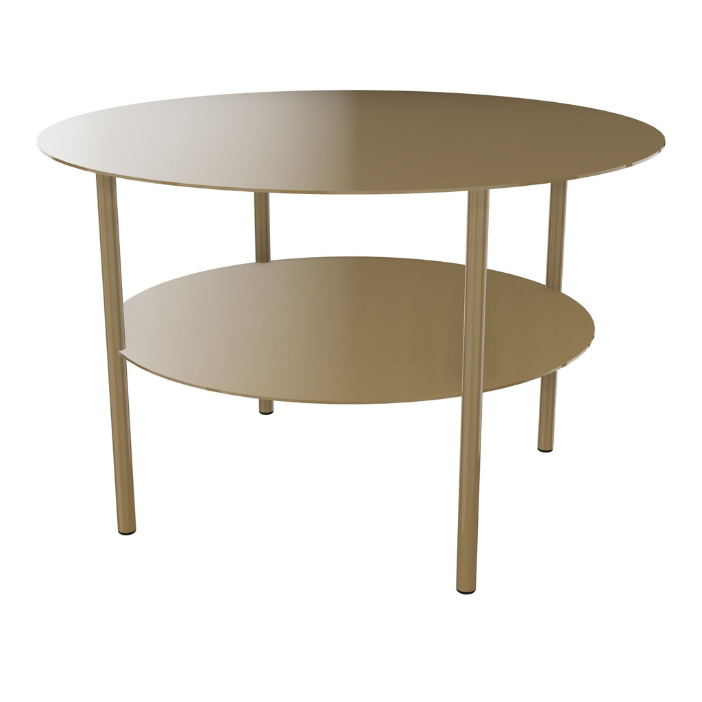 Table basse ronde métallique Zélie D.67 x H.43 cm