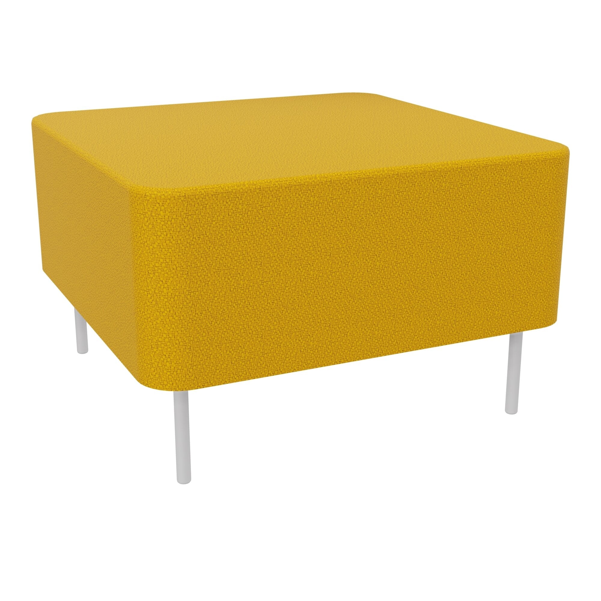 Assise Zélie L.67 x H.43 cm tissu Step Jaune moutarde