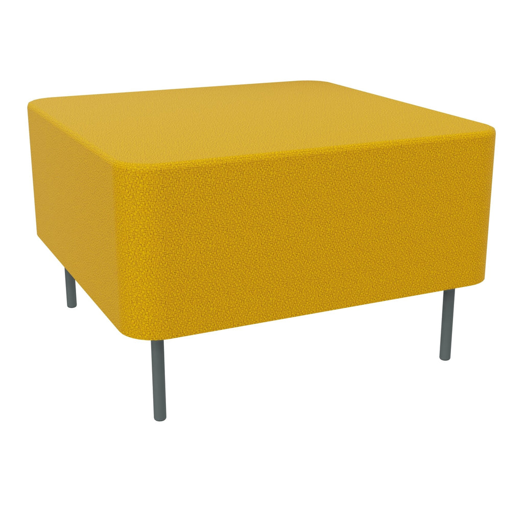 Assise Zélie L.67 x H.43 cm tissu Step Jaune moutarde