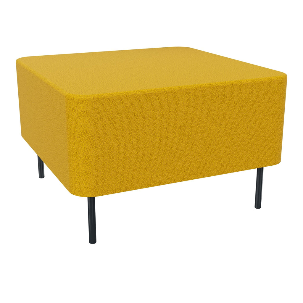 Assise Zélie L.67 x H.43 cm tissu Step Jaune moutarde