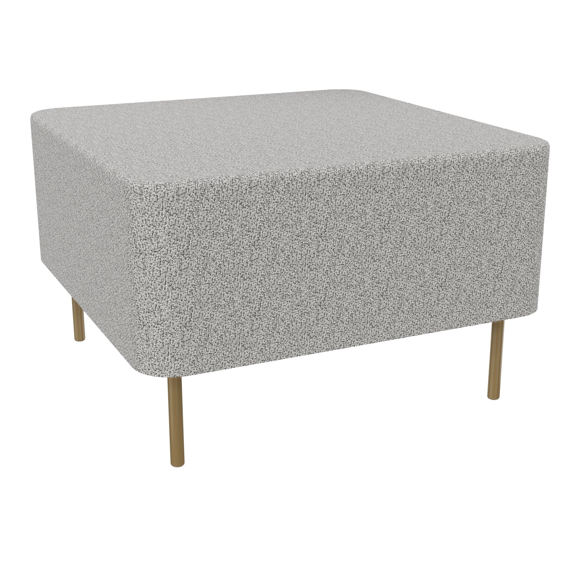 Assise Zélie L.67 x H.43 cm tissu Step Mélangé gris clair chiné