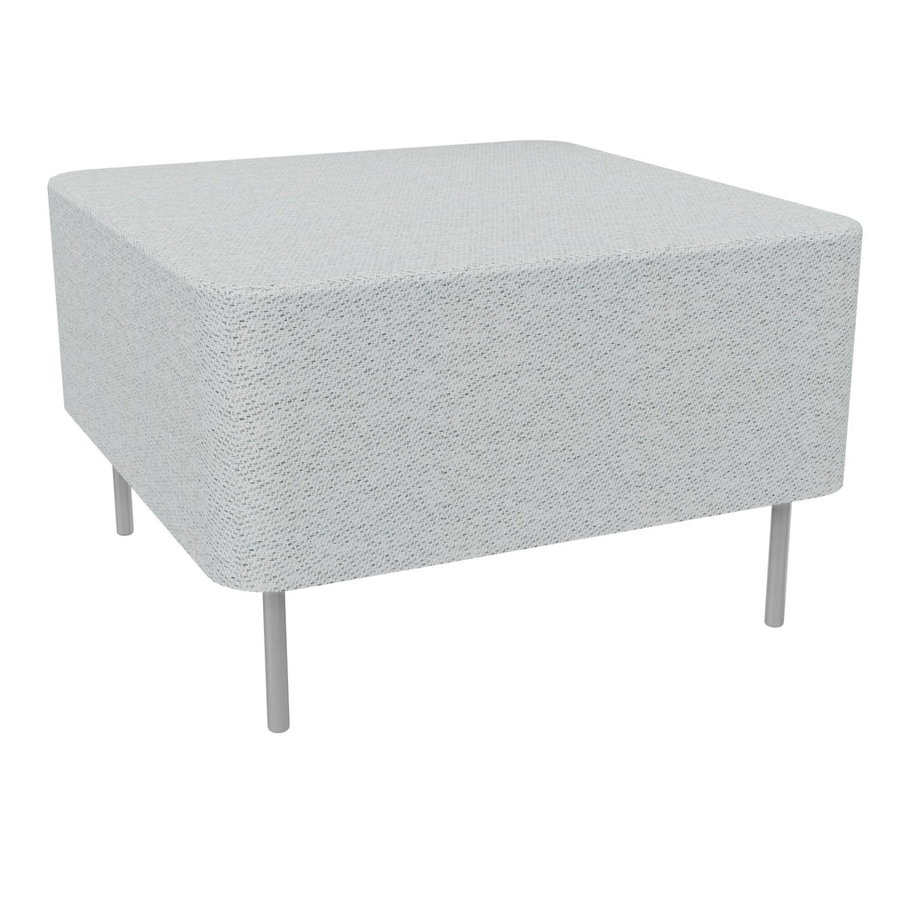 Assise Zélie L.67 x H.43 cm tissu Chili gris clair chiné