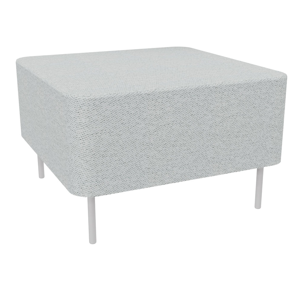 Assise Zélie L.67 x H.43 cm tissu Chili gris clair chiné