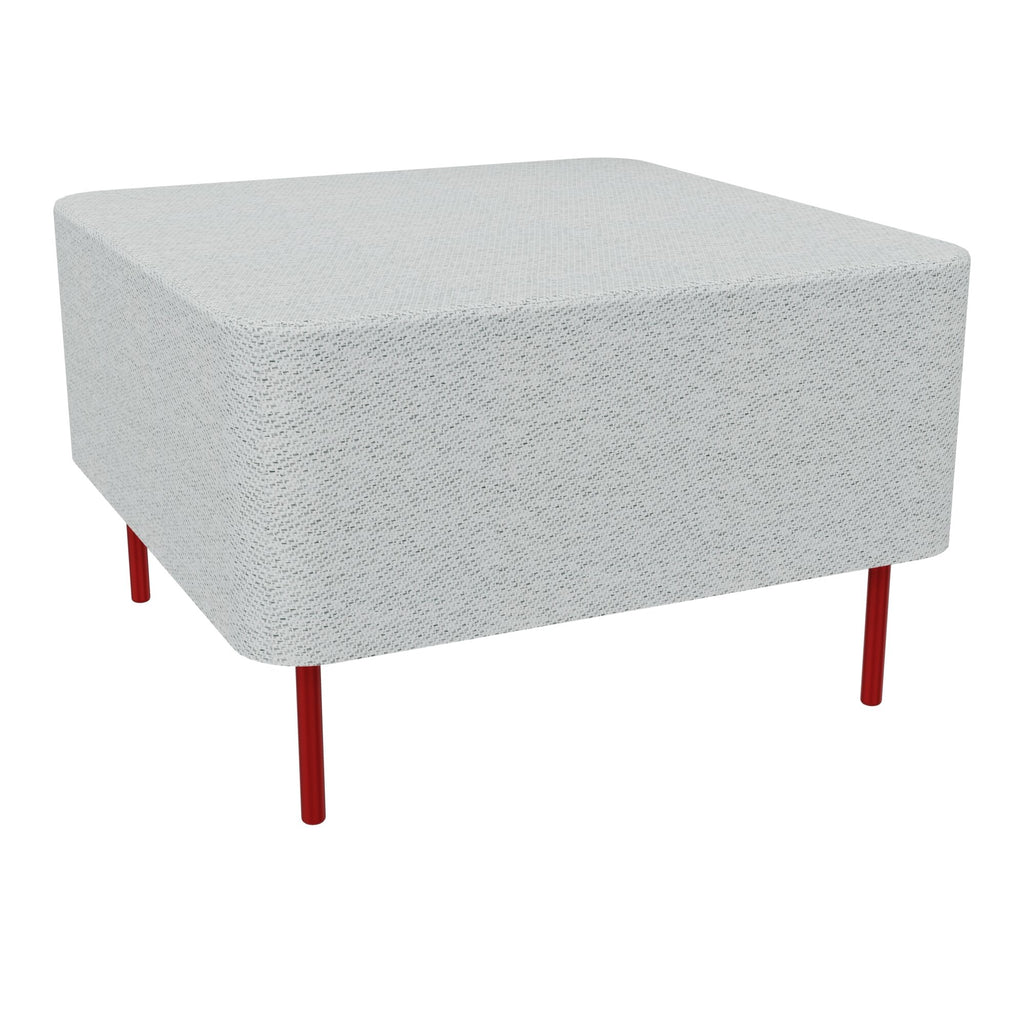 Assise Zélie L.67 x H.43 cm tissu Chili gris clair chiné